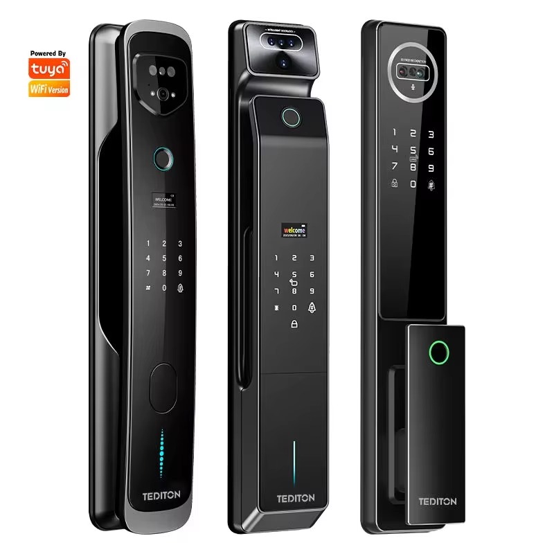 Smart Door Lock With Camera Intercom - Video Intercom Exterior Security System Front