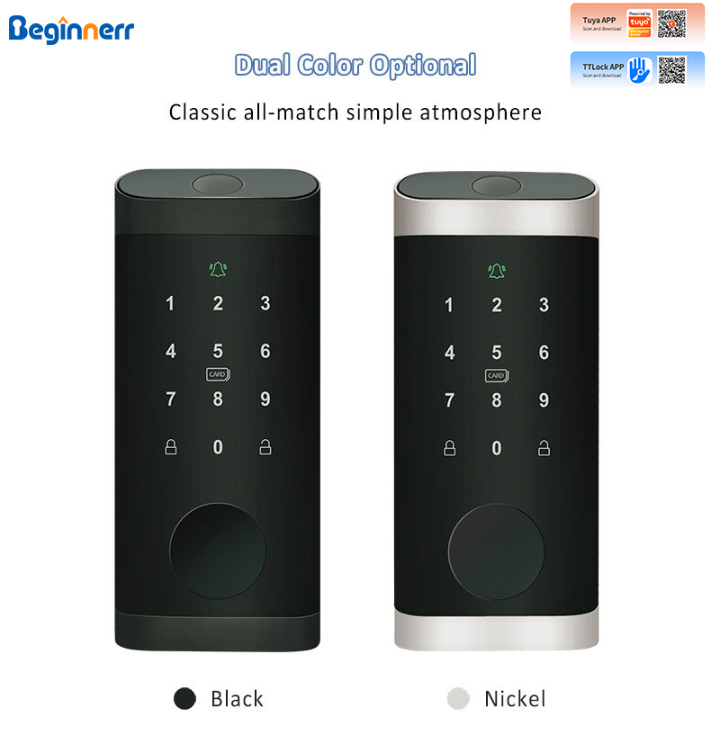 Smart Lock Deadbolt Keypad Bluetooth - Automatic Deadbolt lock Tuya WiFi TTlock