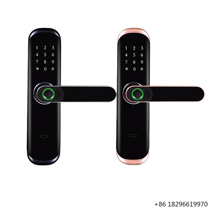 Digital Door Lock Fingerprint Handle - WiFi Fingerprint Lock Touch Screen Biometric