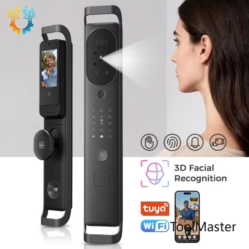 Smart Door Lock With Camera Intercom - 【2026】LNDU H10 Visual Dual Camera Eye