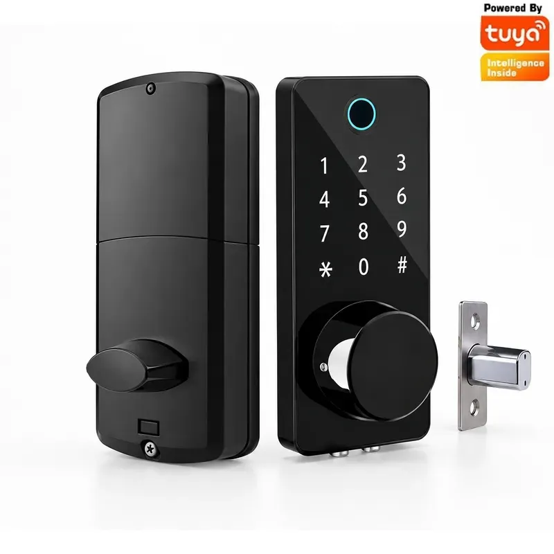 Smart Lock Deadbolt Keypad Bluetooth - Password Fingerprint Smart Deadbolt Lock Household