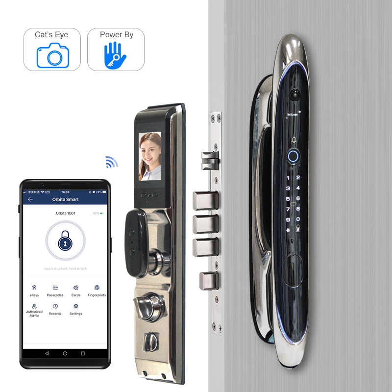 Face Recognition Door Lock - Orbita Stainless Steel External Intelligent Wifi