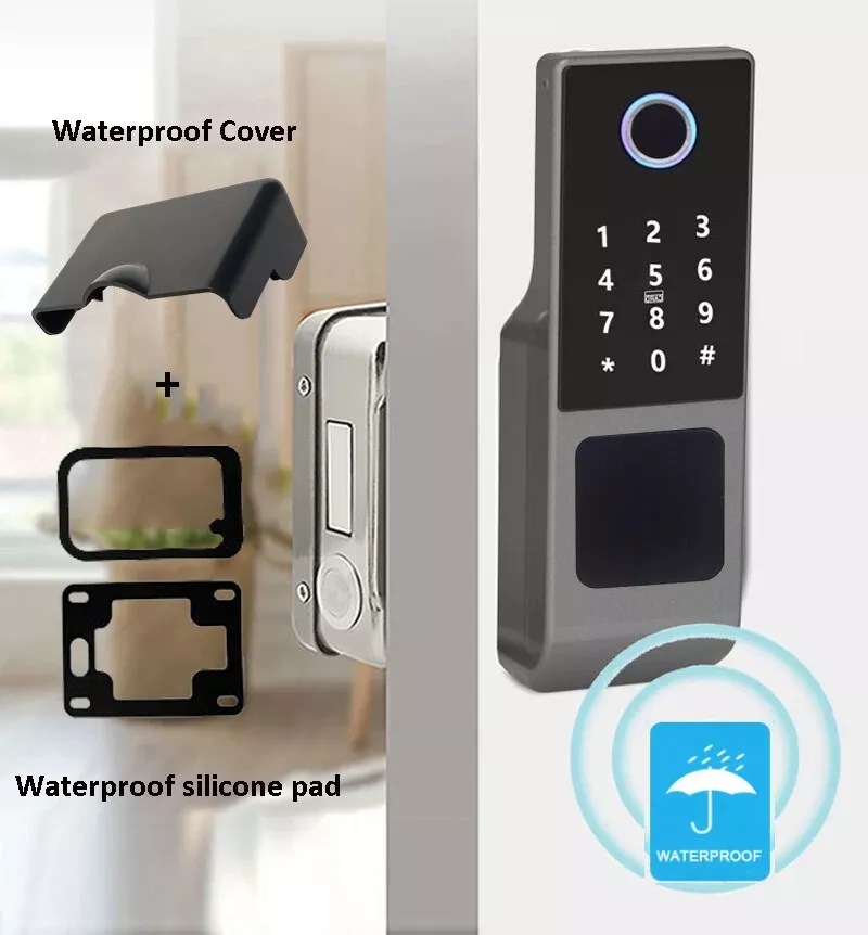 Smart Rim Lock Wifi Fingerprint - Tuya Wifi Waterproof Smart Lock Ttlock