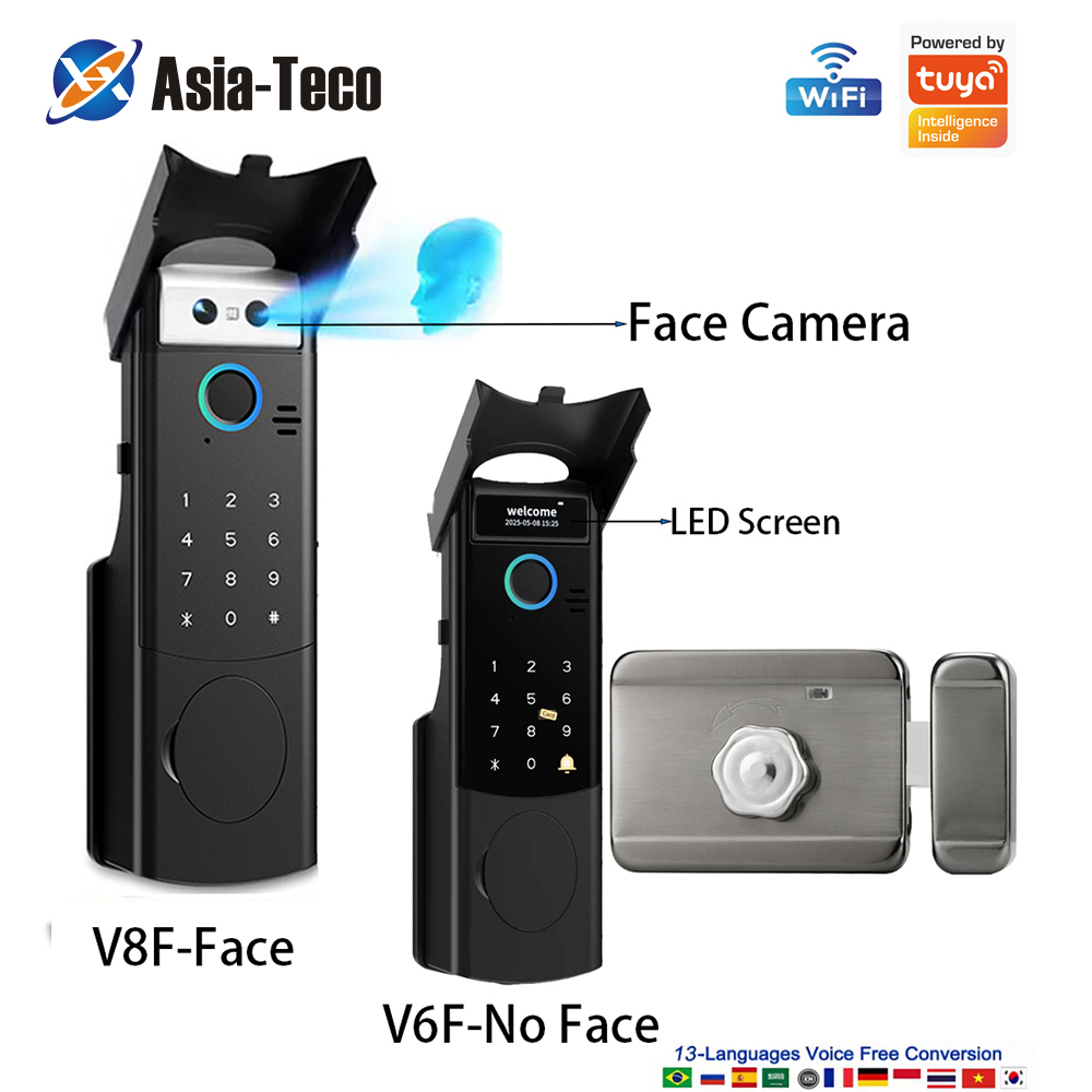 Fingerprint Padlock Weatherproof - Smart WiFi Door Lock Waterproof Tuya