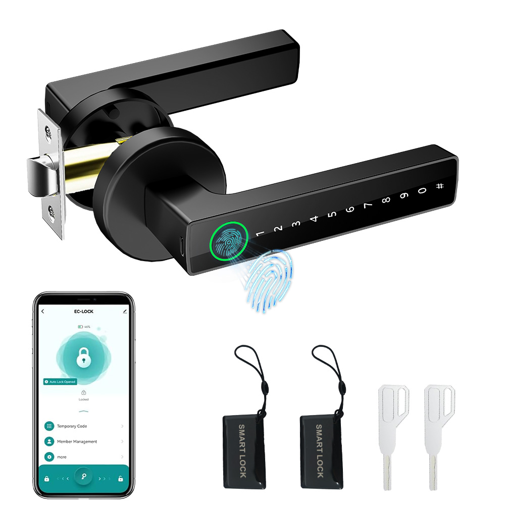 Digital Door Lock Fingerprint Handle - Deadbolt Digital Fingerprint Electric Password Key