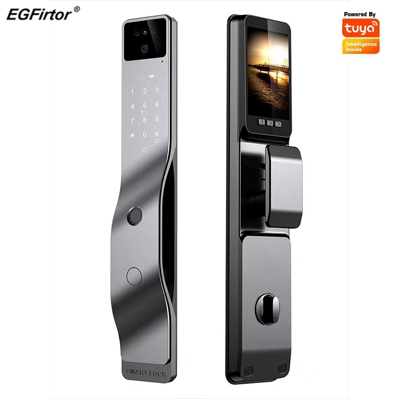 Fingerprint Padlock Weatherproof - EGFirtor Tuya APP Face Recognition Fingerprint
