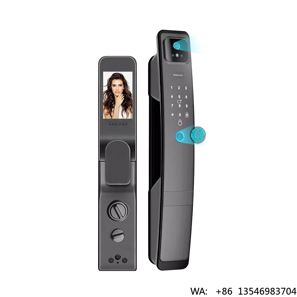 Digital Door Lock Fingerprint Handle - Home Security Digit Electric Handle Ble