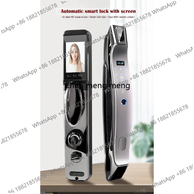 Video Door Lock With Camera Peephole - 3D Face Recognition Smart Door Lock