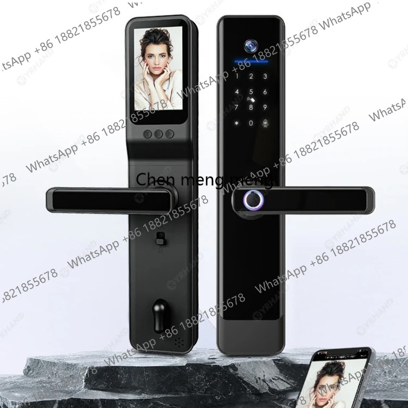 Video Door Lock With Camera Peephole - Camera Video Intercom Lock App Remote