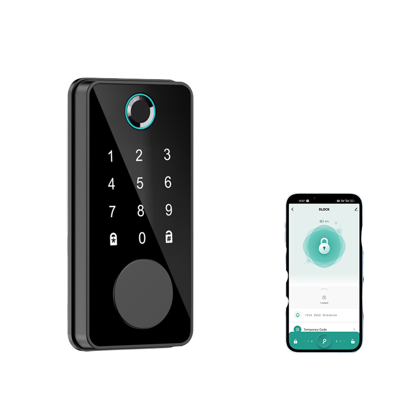 Smart Rim Lock Wifi Fingerprint - Factory Price Outdoor Waterproof RFID Keyless