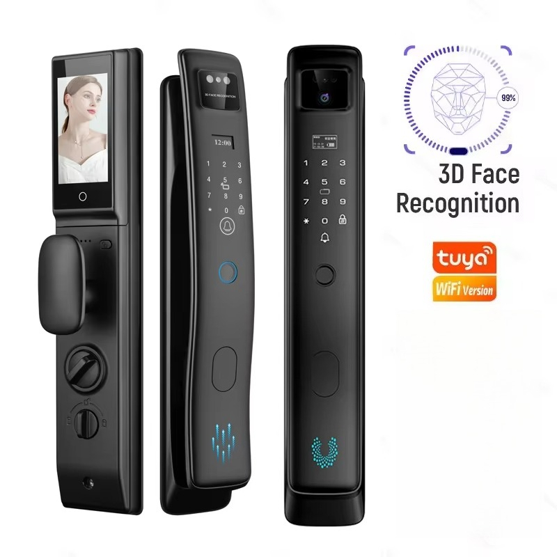 Smart Door Lock With Camera Intercom - Face Recognition Smart Lock Tuya Video