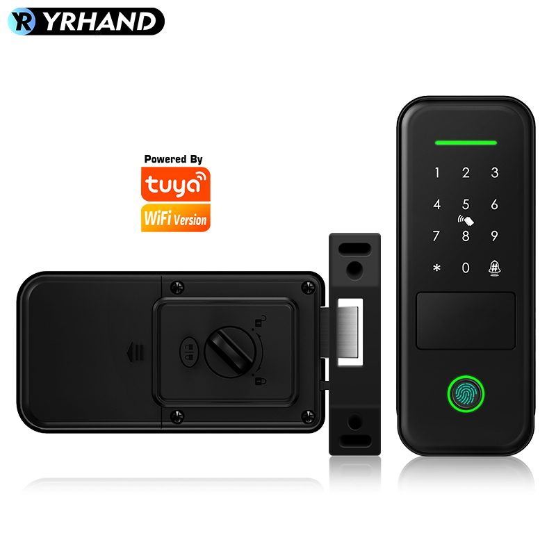 Smart Rim Lock Wifi Fingerprint - Tuya Smart Lock Cerradura Inteligente Waterproof