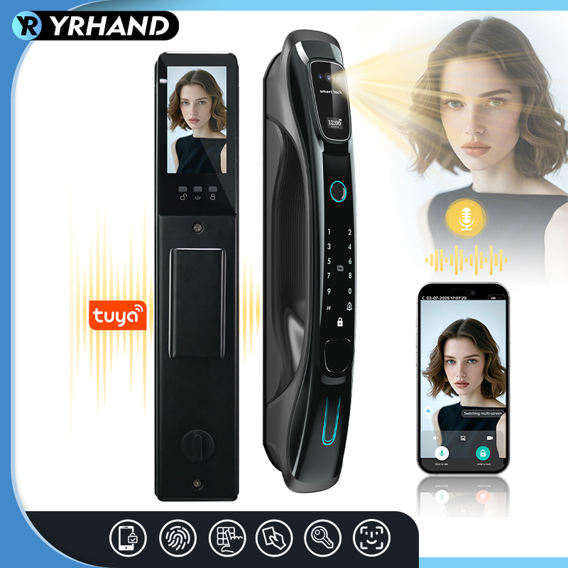 Smart Door Lock Fingerprint Wifi - Smart Lock 3D Face Recognition Palm