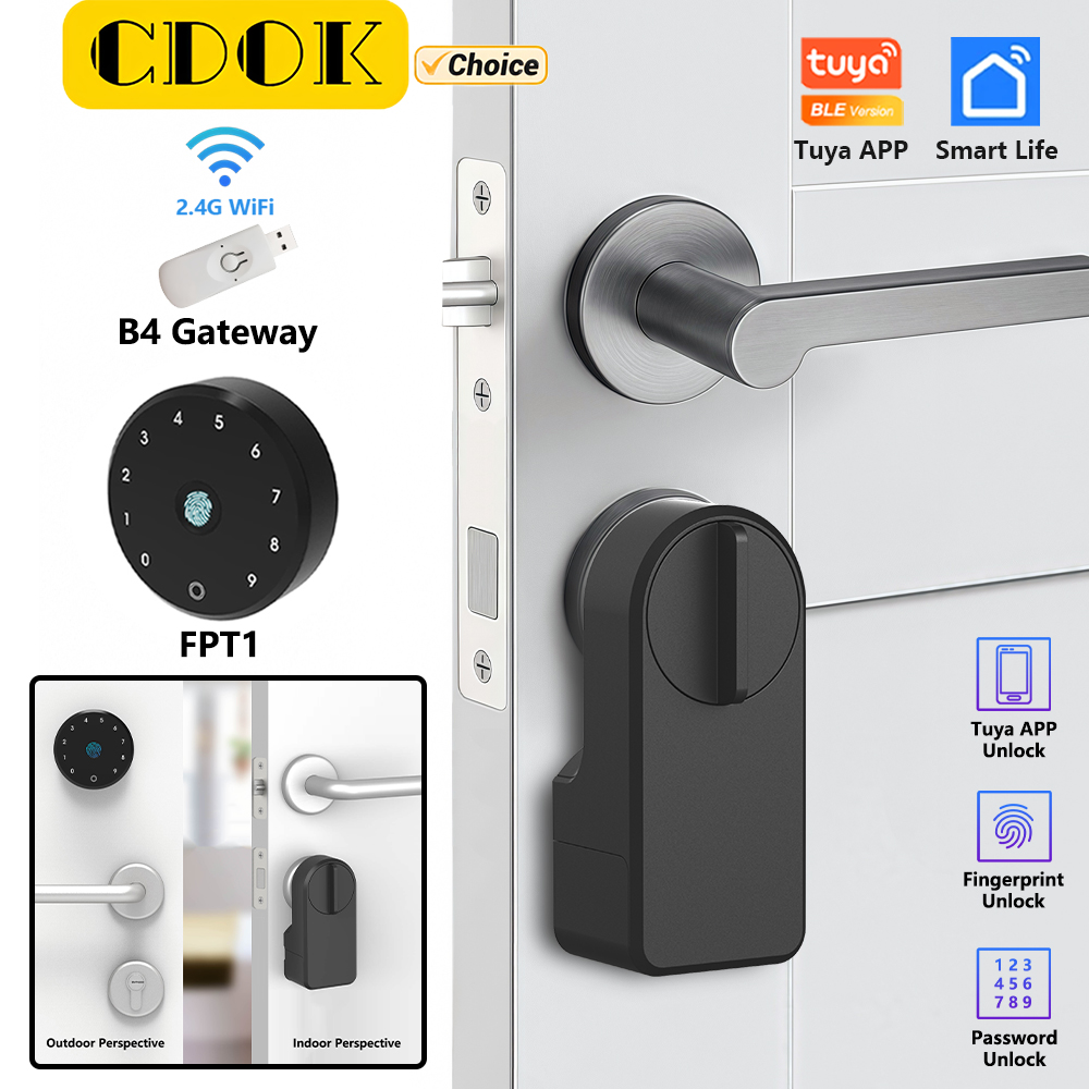 Smart Lock Zigbee Gateway - CDOK A1 Ultar Smart Lock, Tuya
