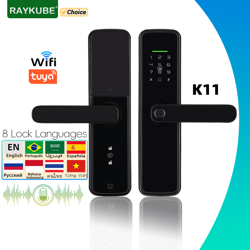 Fingerprint Padlock Weatherproof - RAYKUBE K11 Tuya WiFi Biometric Fingerprint