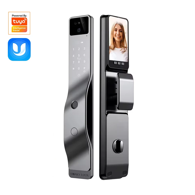 Facial Recognition Fingerprint - Video Door Lock With Camera Peephole review and price