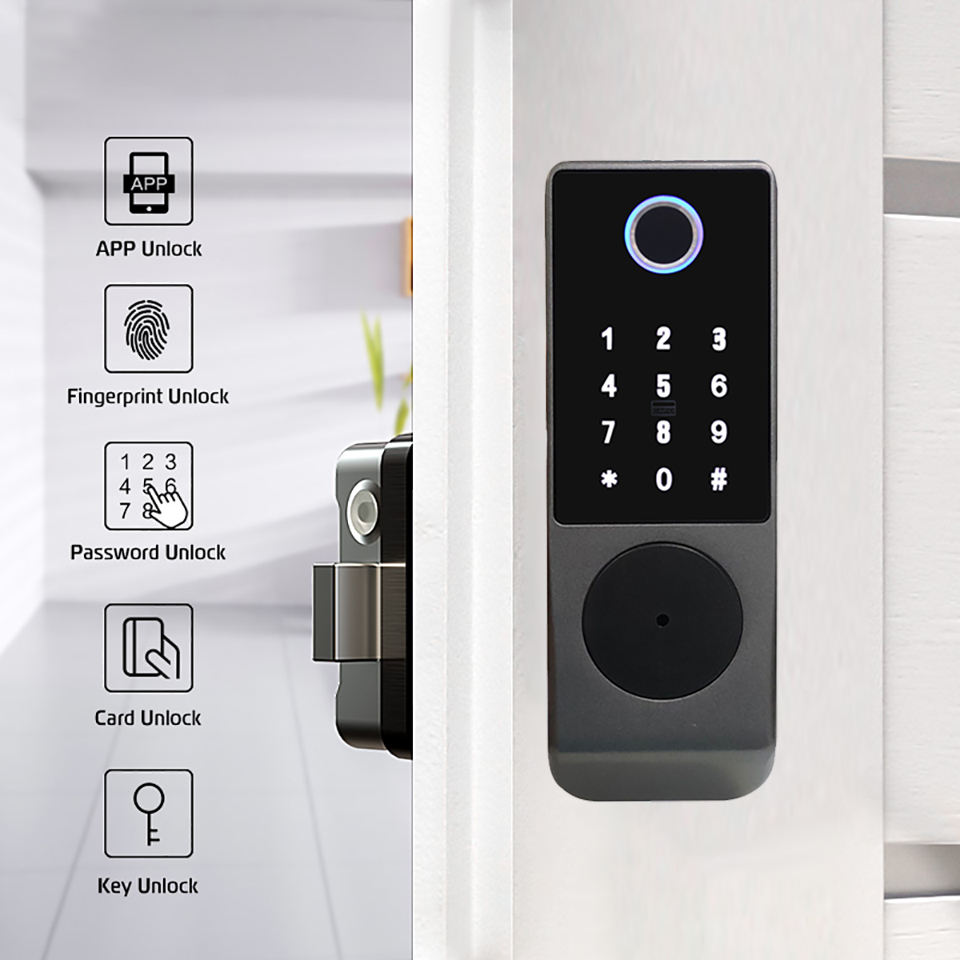 Enrique Tuya Waterproof Outdoo - Smart Rim Lock Wifi Fingerprint review and price