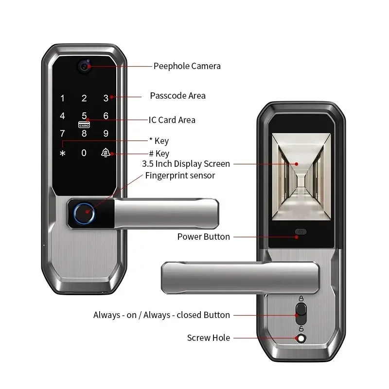 Tuya WiFi Smart Door Lock With - Smart Door Lock Fingerprint Wifi review and price
