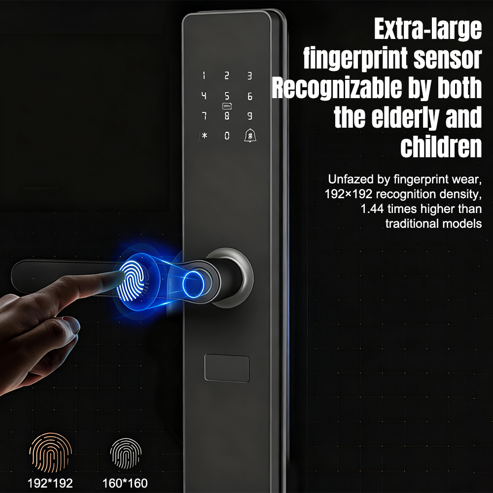 Smart Fingerprint Door Handle  - Smart Lock For Sliding Door review and price