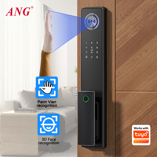 Fingerprint Aluminum Smart Doo - Smart Door Lock 3D Face Palm Vein review and price