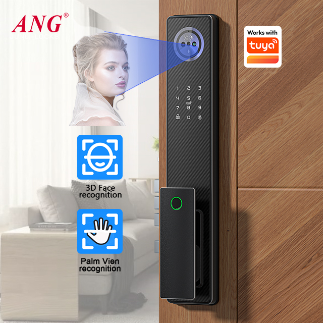 Fingerprint Aluminum Smart Doo - Smart Door Lock 3D Face Palm Vein review and price
