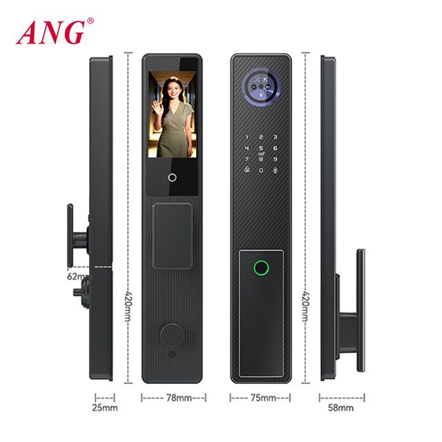 Fingerprint Aluminum Smart Doo - Smart Door Lock 3D Face Palm Vein review and price