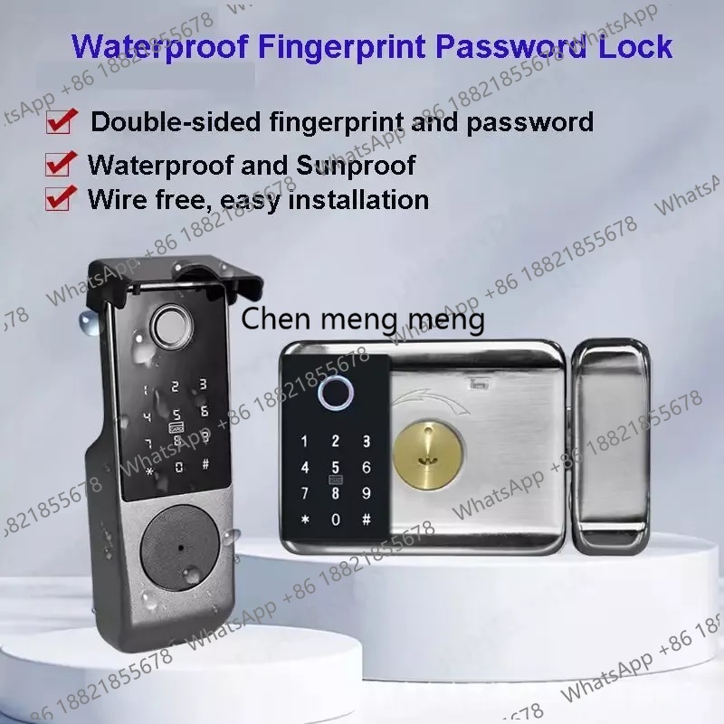 Tuya Wifi Waterproof Smart Loc - Smart Rim Lock Wifi Fingerprint review and price