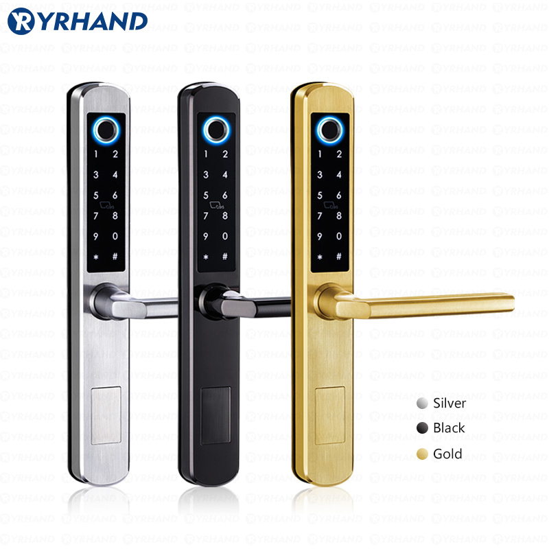 IP66 Gold Stainless Steel Slid - Smart Lock For Sliding Door review and price