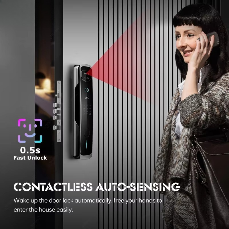 Video Intercom Exterior Securi - Smart Door Lock With Camera Intercom review and price