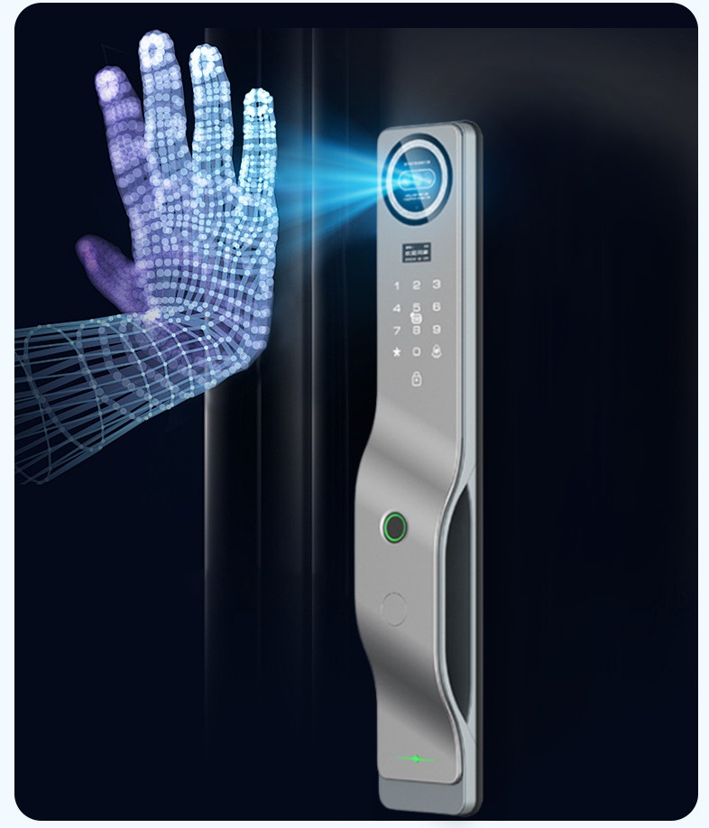 3D-Face Recognition Wifi Tuya  - Smart Door Lock 3D Face Palm Vein review and price