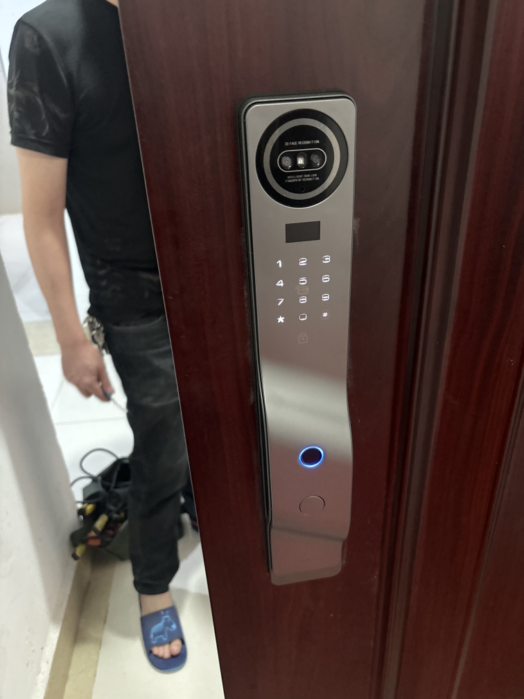 3D-Face Recognition Wifi Tuya  - Smart Door Lock 3D Face Palm Vein review and price