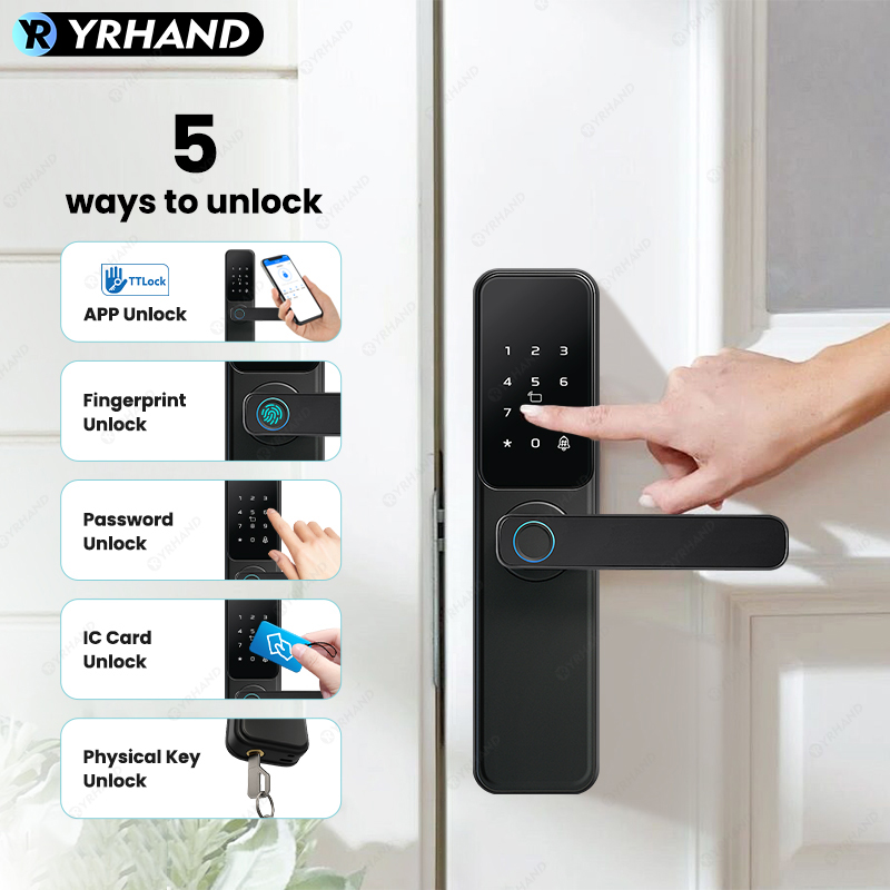 Bluetooth TTLock App Fingerpri - Smart Lock For Sliding Door review and price