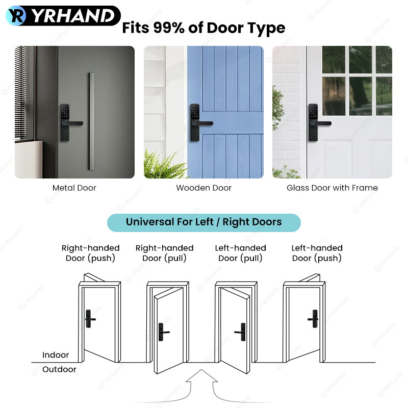 Bluetooth TTLock App Fingerpri - Smart Lock For Sliding Door review and price