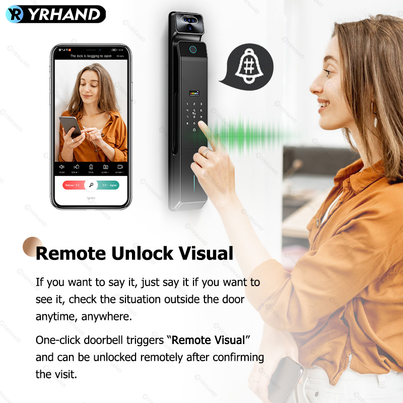 Real Time Intercom Palm Vein R - Smart Door Lock With Camera Intercom review and price