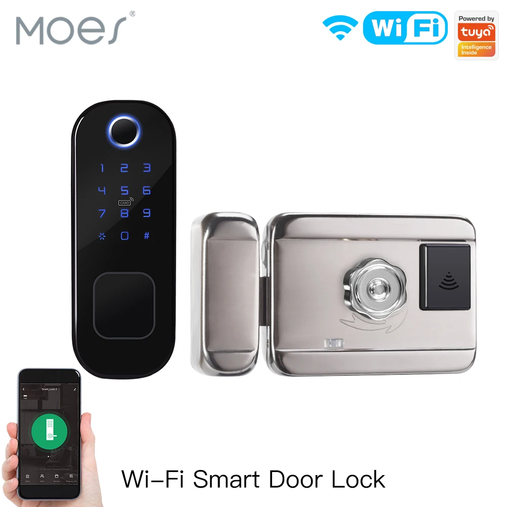 MOES WiFi Tuya Smart Lock Door - Smart Door Lock Fingerprint Wifi review and price