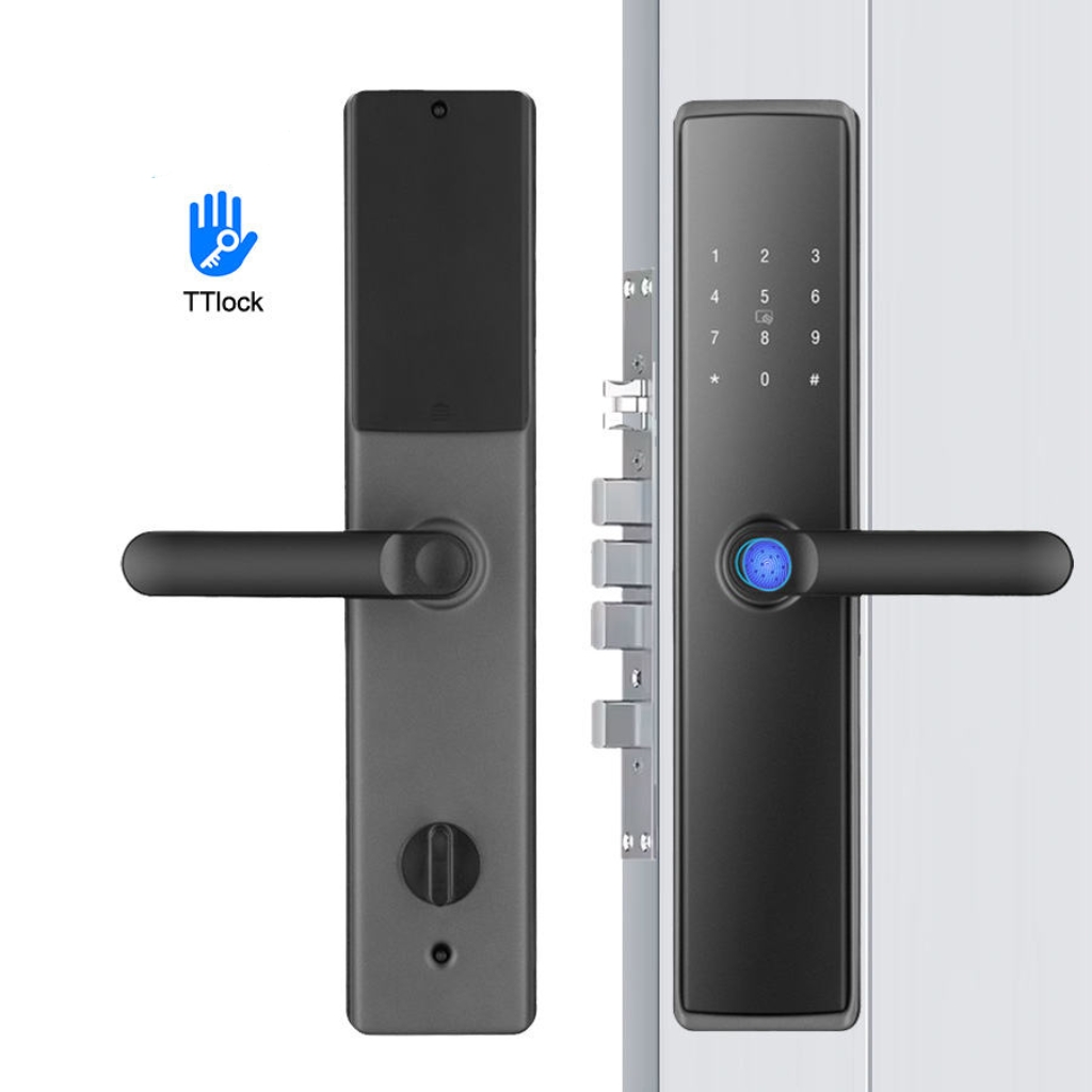 Electric Digital Keyless Secur - Digital Door Lock Fingerprint Handle review and price