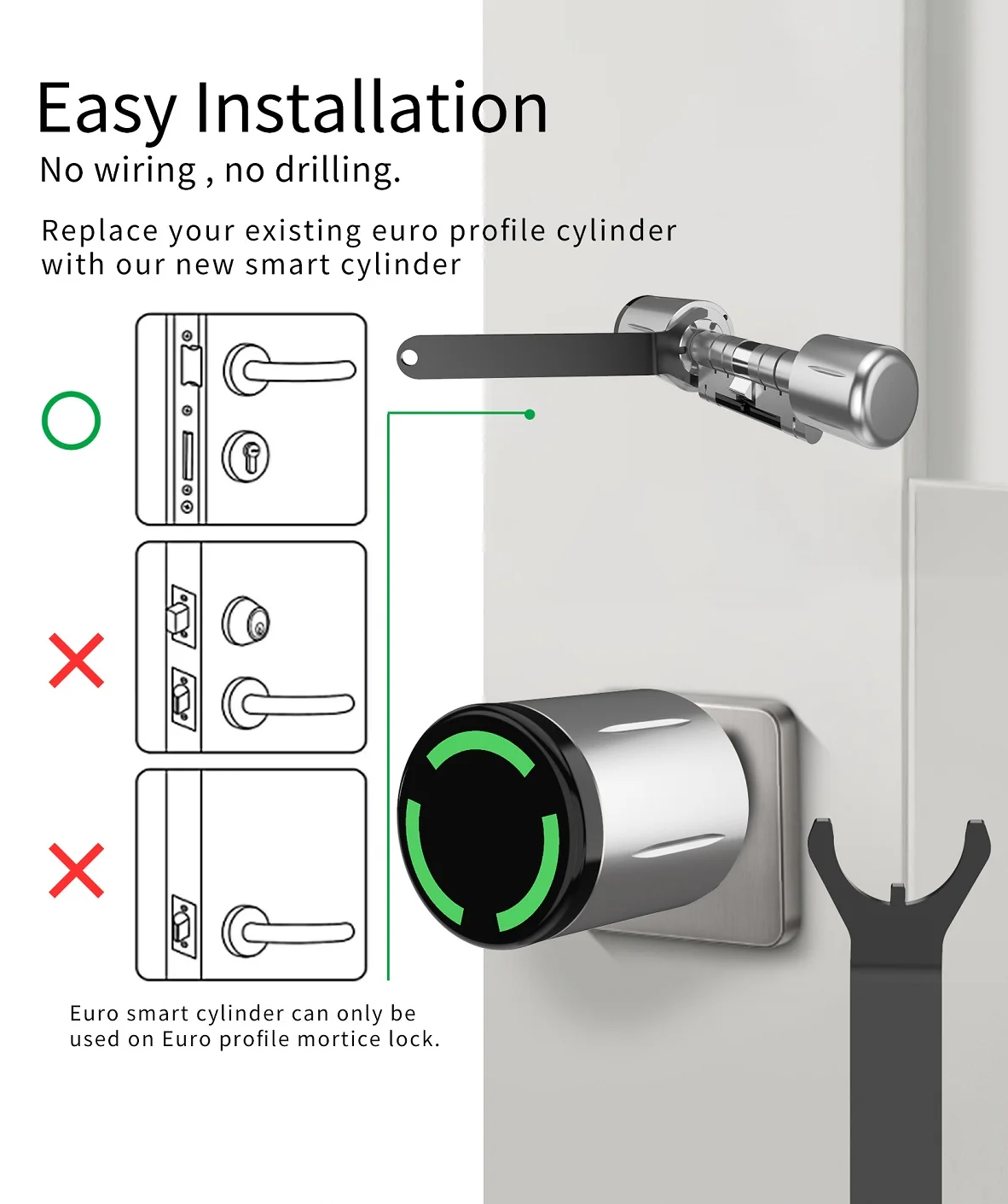 IP67 Waterproof Electronic Hal - Smart Lock For Sliding Door review and price