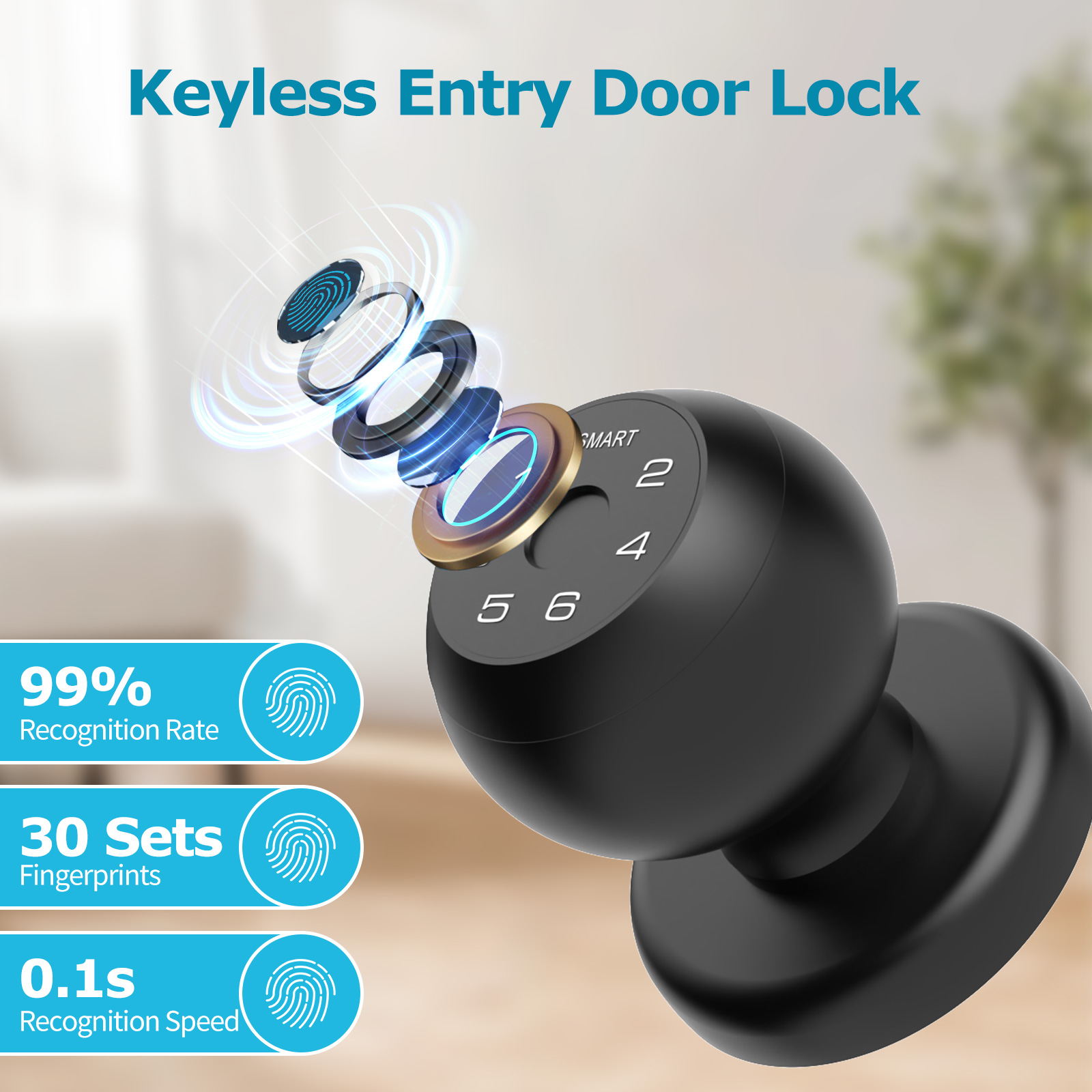 Viladepot Smart Lock Fingerpri - Fingerprint Padlock Weatherproof review and price