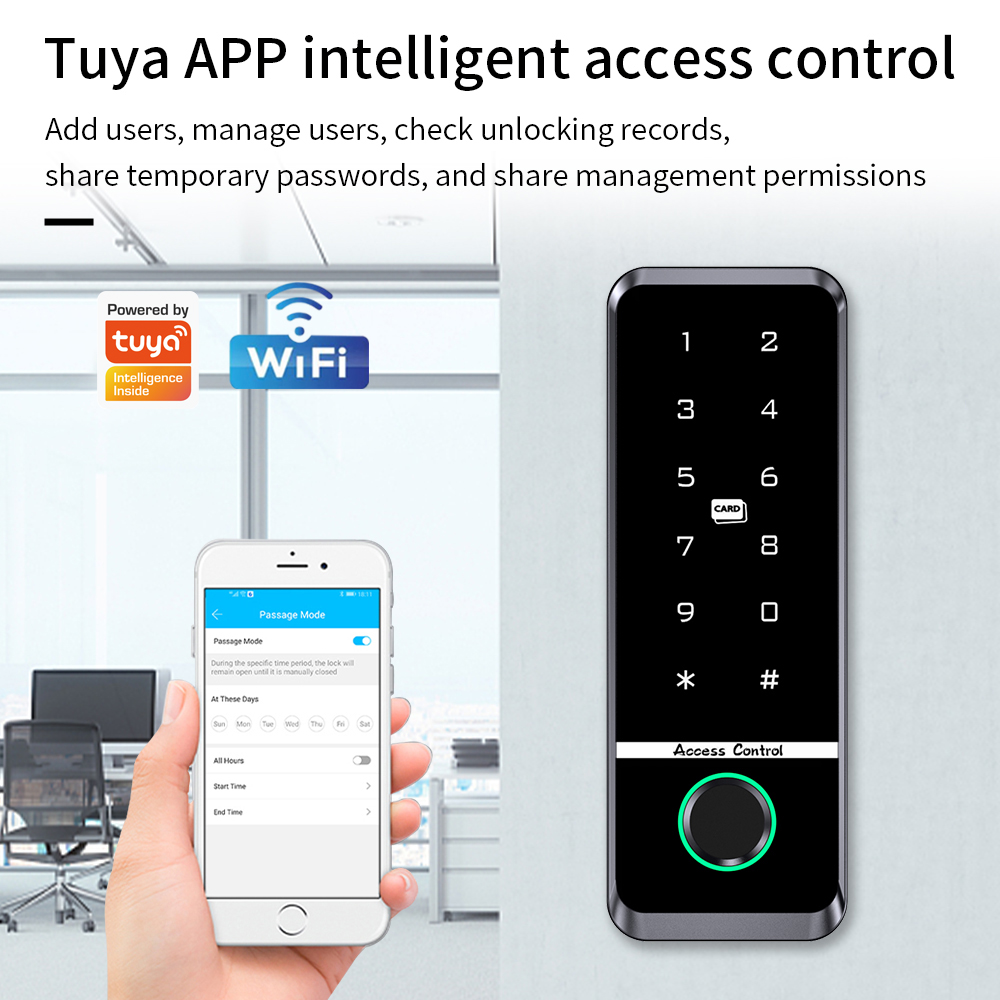 Support Tuya App Electronic Fi - Fingerprint Padlock Weatherproof review and price
