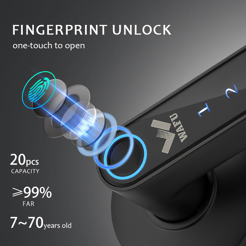 WAFU 016 Fingerprint Door Lock - Smart Lock Deadbolt Keypad Bluetooth review and price