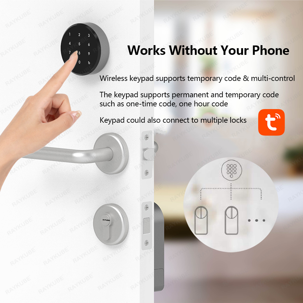 RAYKUBE A1 Pro Tuya BEL Smart  - Smart Door Lock Tuya App review and price