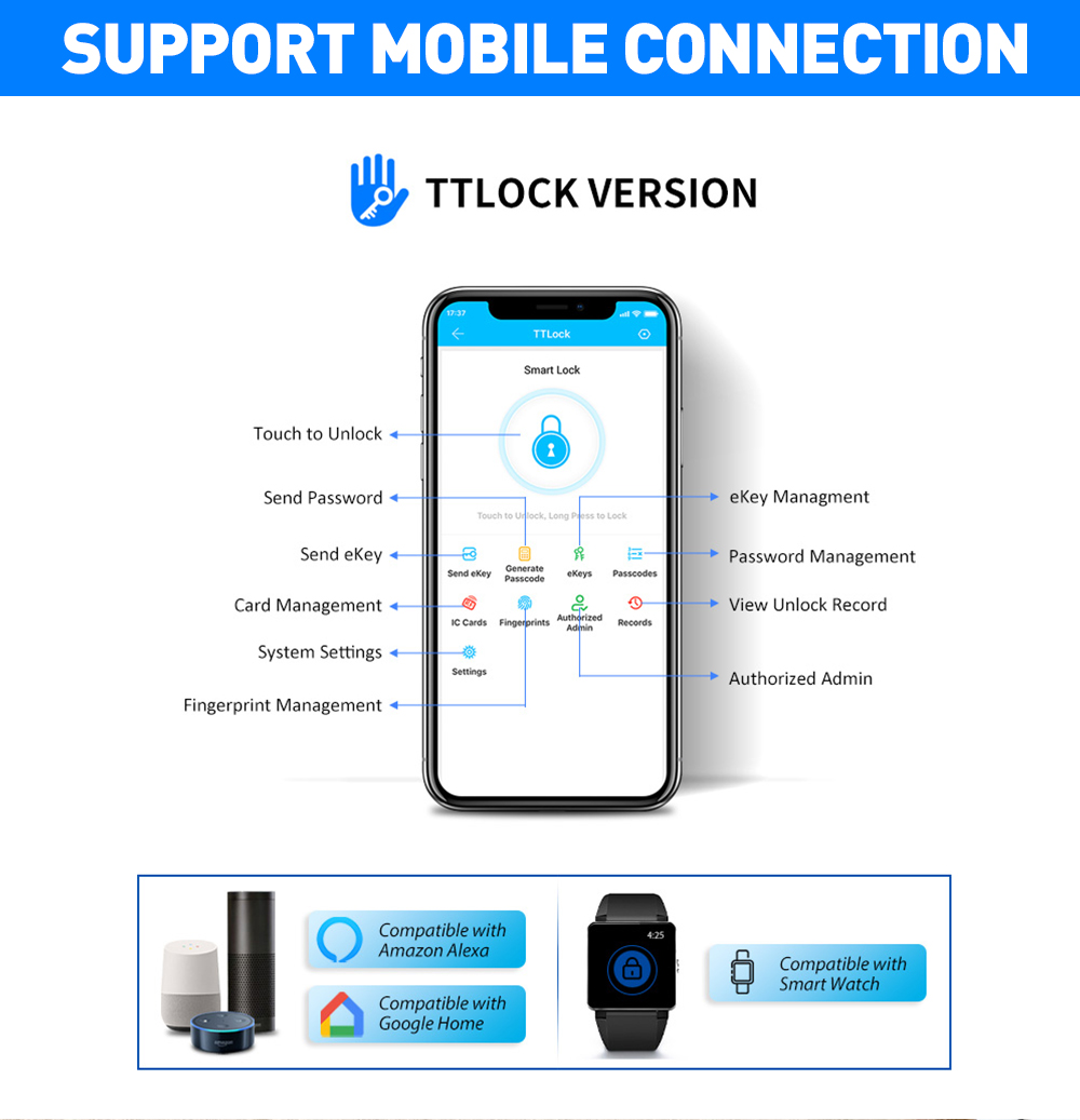 TTLOCK APP Outdoor Smart Lock  - Smart Lock For Sliding Door review and price