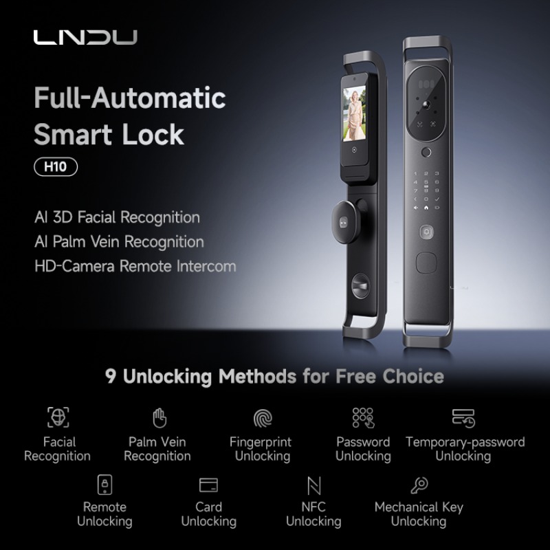 【2026】LNDU H10 Visual Dual Cam - Smart Door Lock With Camera Intercom review and price