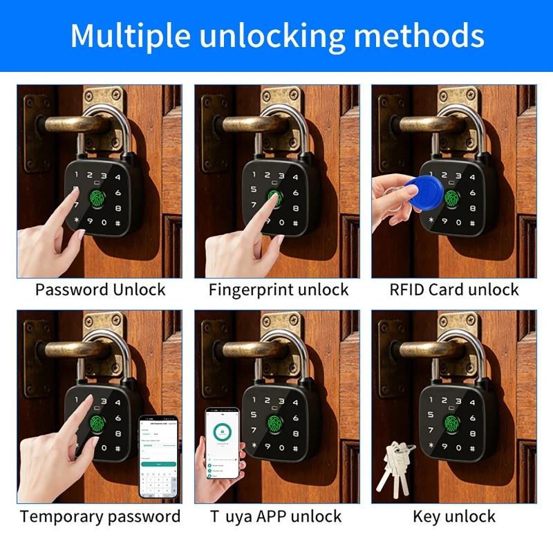 Tuya Smart Bluetooth Padlock,  - Fingerprint Padlock Weatherproof review and price