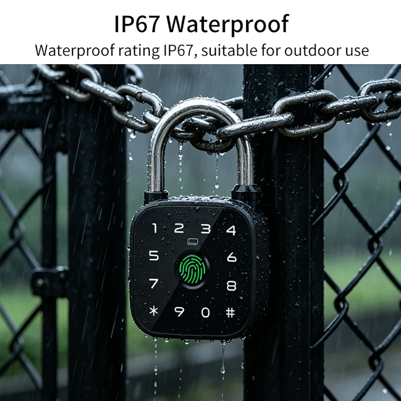Tuya Smart Bluetooth Padlock,  - Fingerprint Padlock Weatherproof review and price