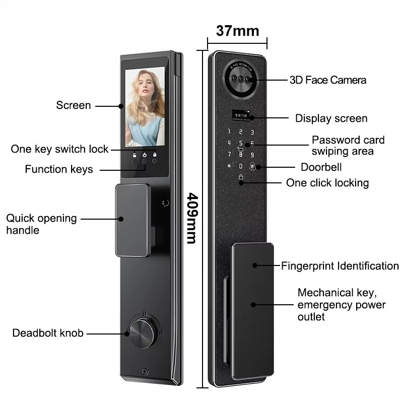 Tuya WiFi Smart Door Lock, Hom - Smart Door Lock Fingerprint Wifi review and price