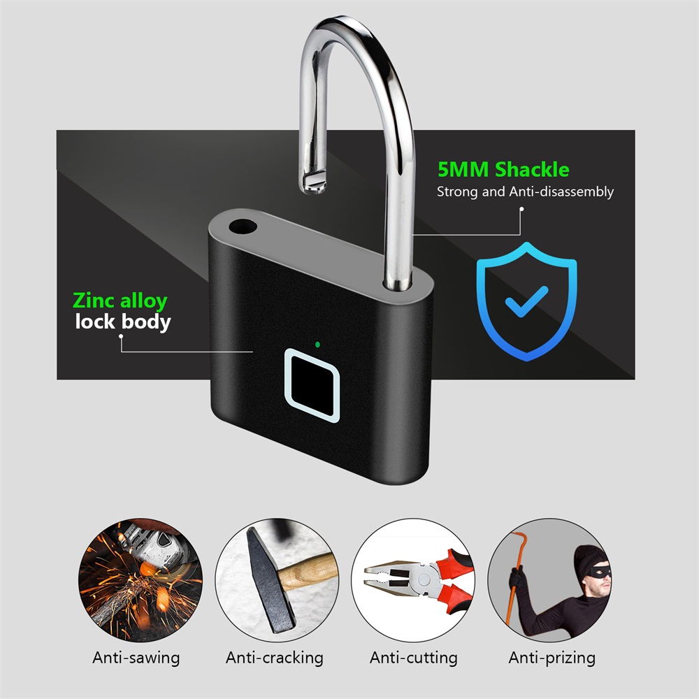 Seeings Guardnes Smart Lock Wa - Fingerprint Padlock Weatherproof review and price