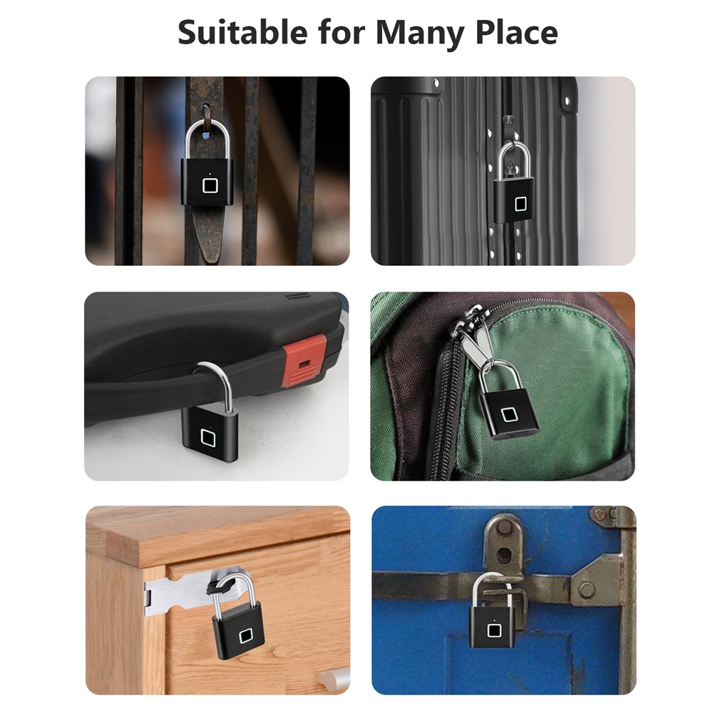 Seeings Guardnes Smart Lock Wa - Fingerprint Padlock Weatherproof review and price