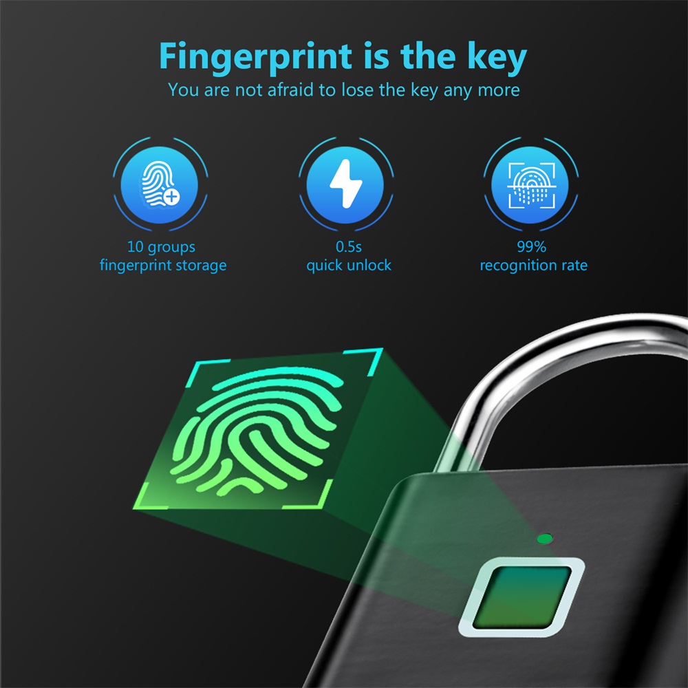 Seeings Guardnes Smart Lock Wa - Fingerprint Padlock Weatherproof review and price