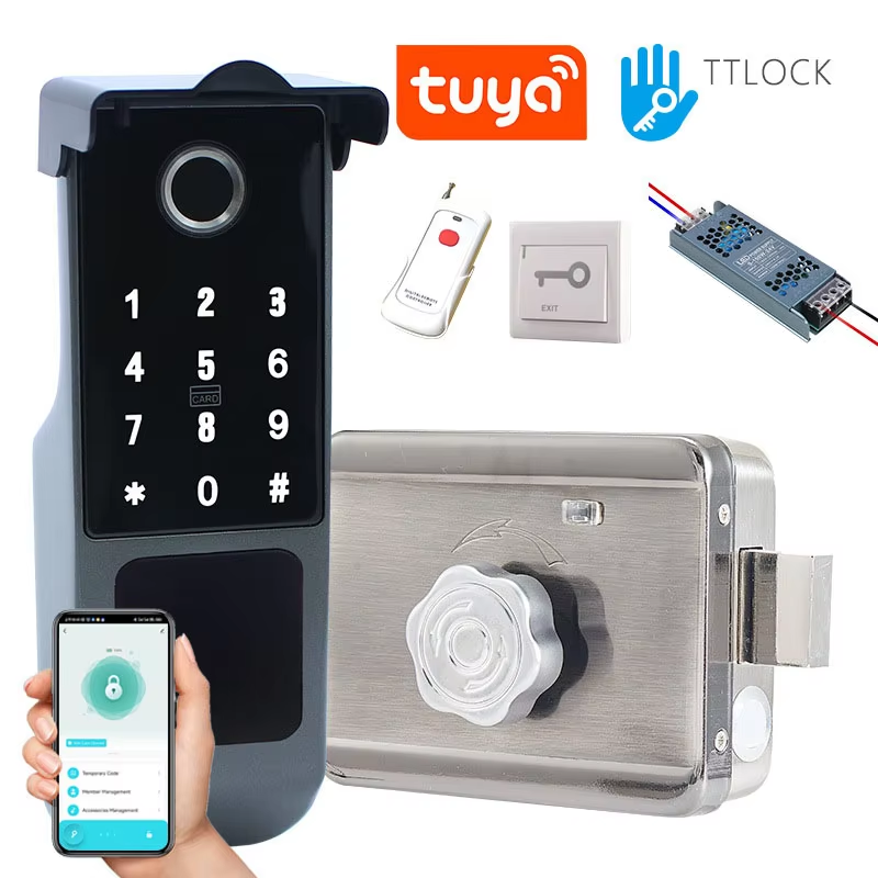 TTLock Version Smart Lock Buil - Smart Rim Lock Wifi Fingerprint review and price